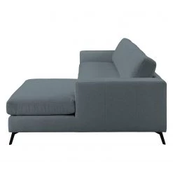 Fredriks Canapé d‘angle Denny II - Tissu - Bleu Gris - Méridienne courte à droite (vue de face) -Canapés Soldes Magasin 1000199999 200205 11530700242 DETAILS P000000001000199999