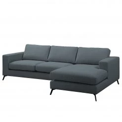 Fredriks Canapé d‘angle Denny II - Tissu - Bleu Gris - Méridienne courte à droite (vue de face) -Canapés Soldes Magasin 1000199999 200205 11530700245 DETAILS P000000001000199999