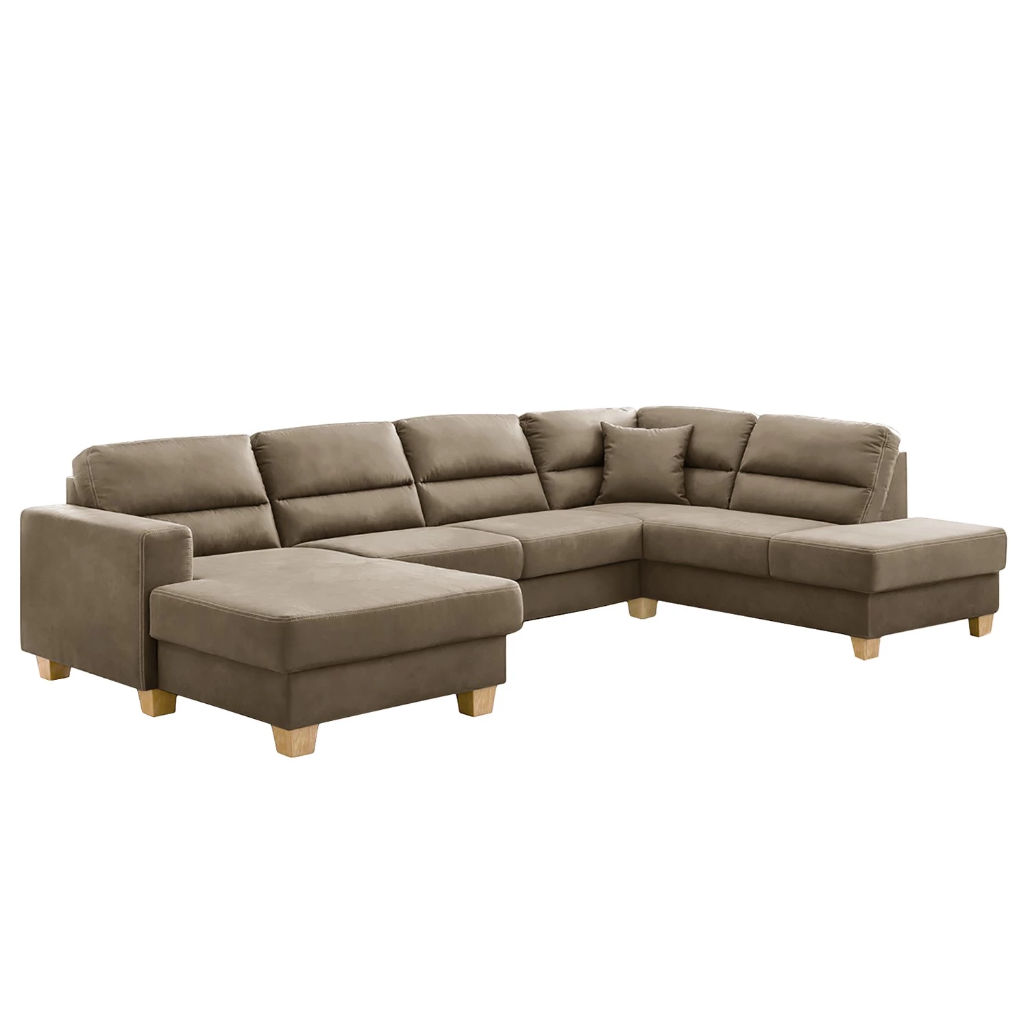 Ars Natura Canapé panoramique Korfi - Microfibre - Limon - Méridienne longue à droite (vue de face) - Avec appui-tête 1 Ars Natura Canapé panoramique Korfi - Microfibre - Limon - Méridienne longue à droite (vue de face) - Avec appui-tête