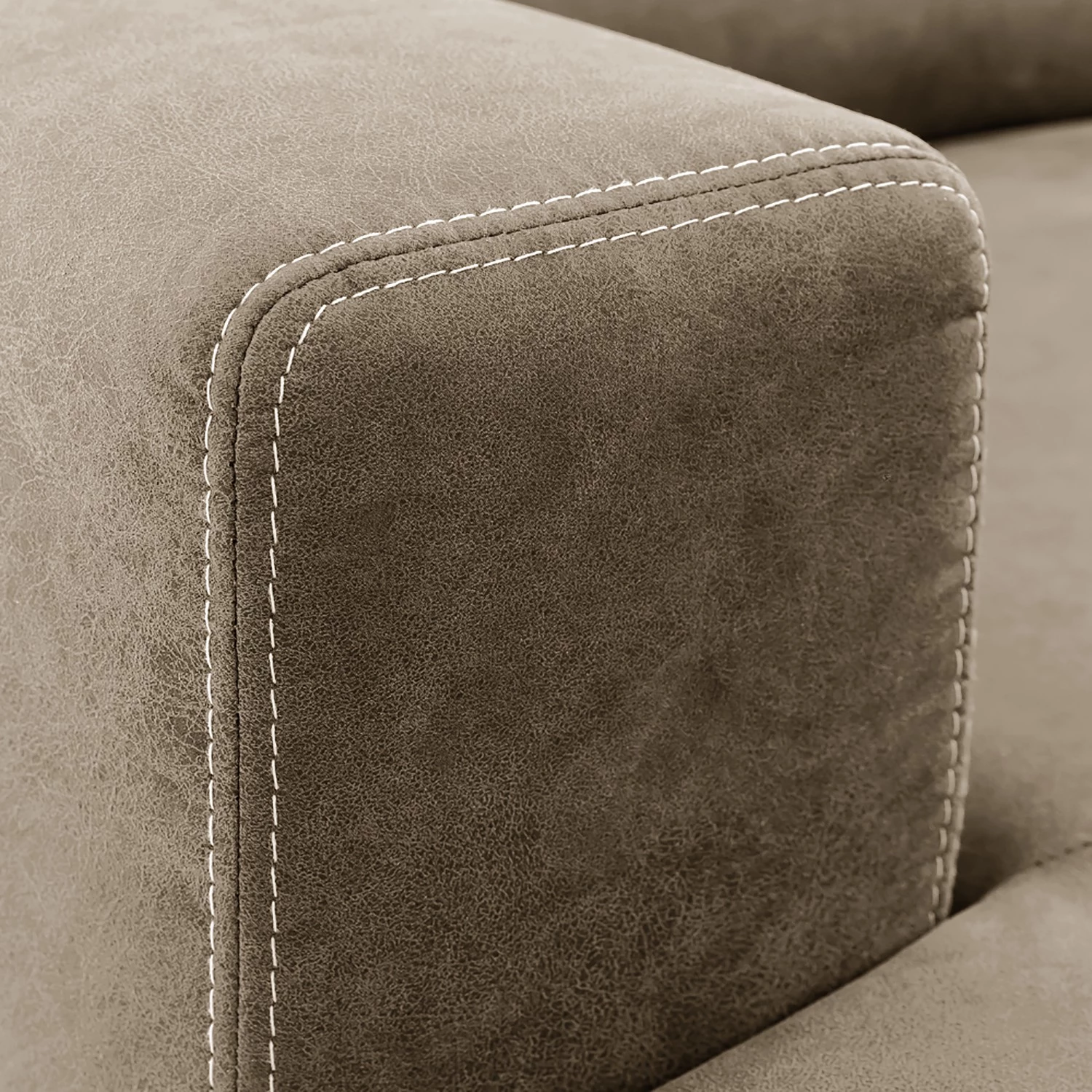 Ars Natura Canapé panoramique Korfi - Microfibre - Limon - Méridienne longue à droite (vue de face) - Avec appui-tête 8 Ars Natura Canapé panoramique Korfi - Microfibre - Limon - Méridienne longue à droite (vue de face) - Avec appui-tête – Image 8