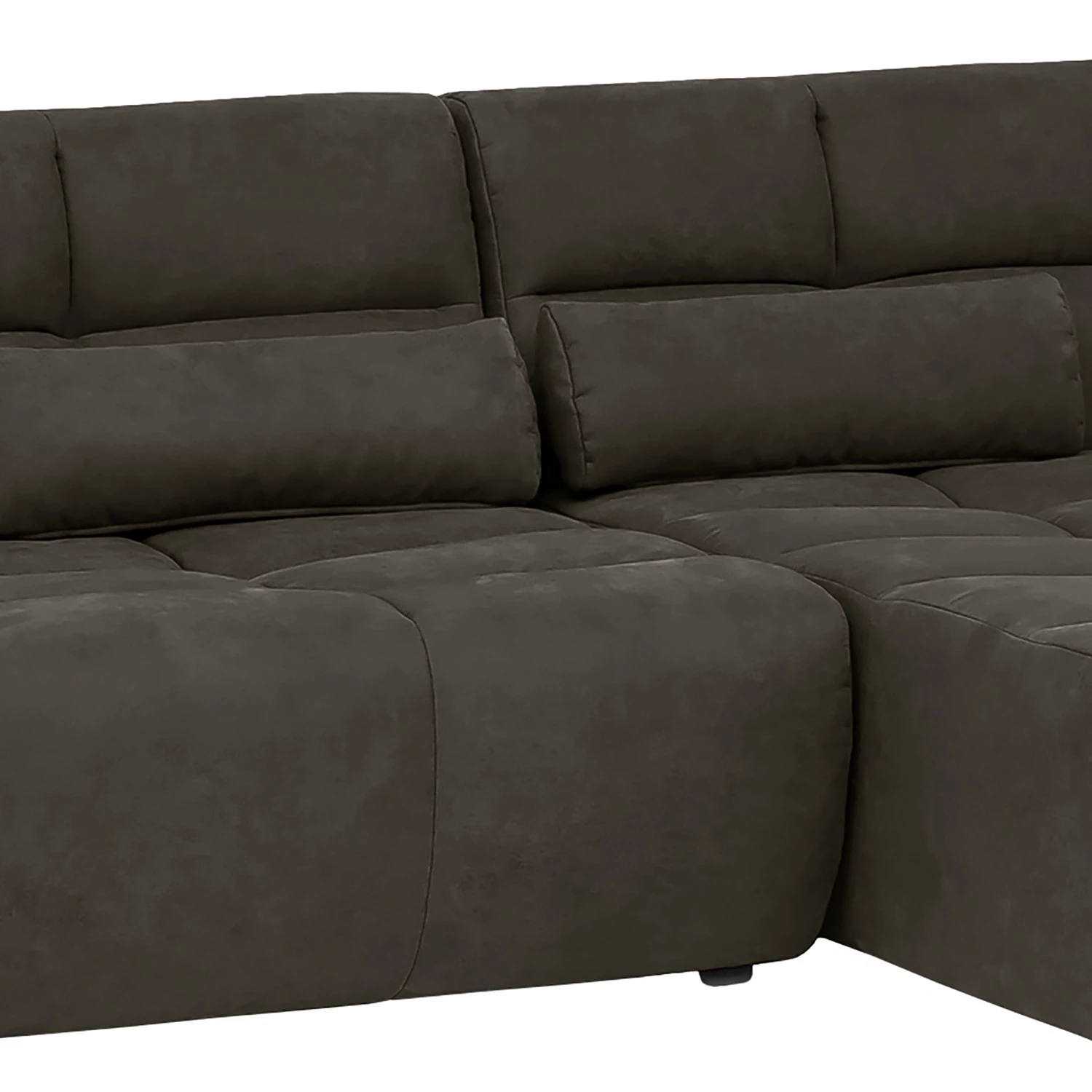 Loftscape Canapé d‘angle Hanko - Microfibre - Anthracite - Méridienne courte à droite (vue de face) 6 Loftscape Canapé d‘angle Hanko - Microfibre - Anthracite - Méridienne courte à droite (vue de face) – Image 6