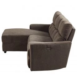 Modoform Canapé d’angle Bazaar - Tissage à plat - Brun-gris - Méridienne longue à gauche (vue de face) -Canapés Soldes Magasin 1000200109 210323 15310102903 DETAILS P000000001000200109