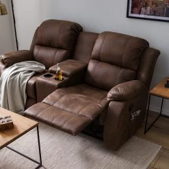 Modoform Canapé relax Mendis II - Microfibre - Nougat -Canapés Soldes Magasin 1000200117 210219 06042400010 DETAILS P000000001000200117