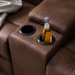 Modoform Canapé relax Mendis II - Microfibre - Nougat -Canapés Soldes Magasin 1000200117 210219 06042900013 DETAILS P000000001000200117