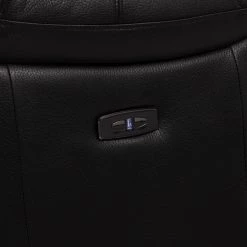 Modoform Canapé d’angle Mendis - Imitation cuir - Noir - Méridienne longue à gauche (vue de face) -Canapés Soldes Magasin 1000200120 200730 06134200050 DETAILS P000000001000200120