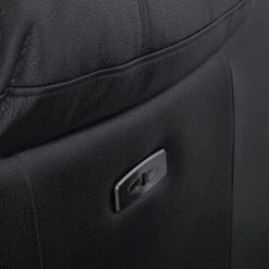 Modoform Canapé d’angle Mendis - Imitation cuir - Noir - Méridienne longue à gauche (vue de face) -Canapés Soldes Magasin 1000200120 200818 09331200010 DETAILS P000000001000200120