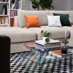 Fredriks Méridienne Dixwell - Tissage à plat - Cachemire - Accoudoir monté à droite (vu de face) -Canapés Soldes Magasin 1000202156 220114 06540200072 DETAILS P000000001000202156