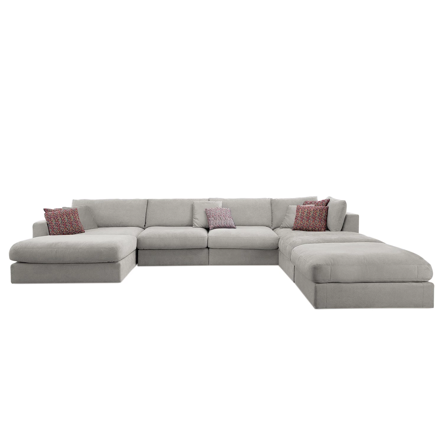 Fredriks Canapé panoramique Dixwell I - Tissage à plat - Gris platine - Méridienne longue à gauche (vue de face) 3 Fredriks Canapé panoramique Dixwell I - Tissage à plat - Gris platine - Méridienne longue à gauche (vue de face) – Image 3