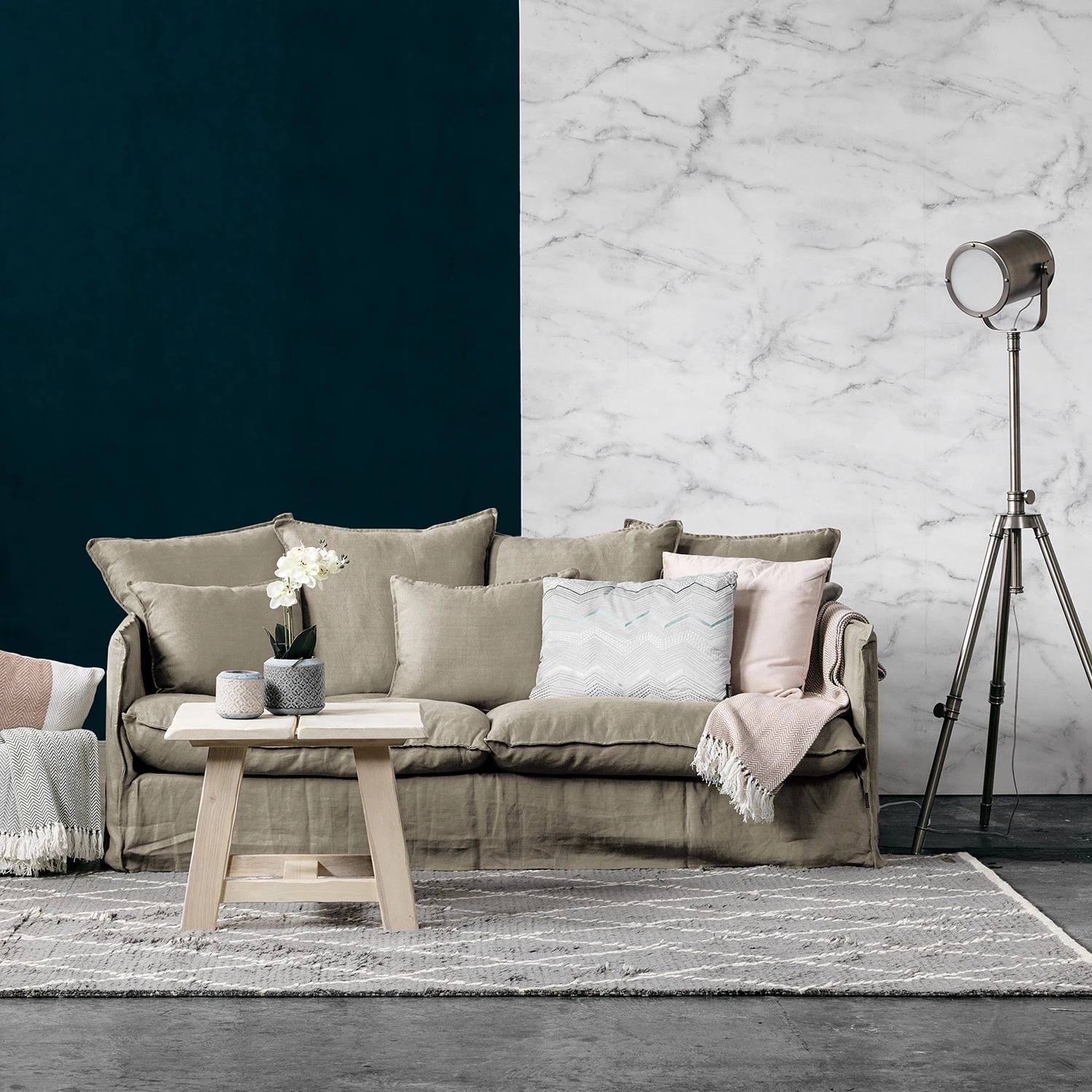 Studio Copenhagen Canapé Wassy I (3 places) - Gris sable mat 3 Studio Copenhagen Canapé Wassy I (3 places) - Gris sable mat – Image 3