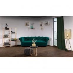 Red Living Canapé Baille (2 places) - Velours - Bleu pétrole -Canapés Soldes Magasin 1000204735 210902 13462200002 MOOD DETAILS P000000001000204735 mood