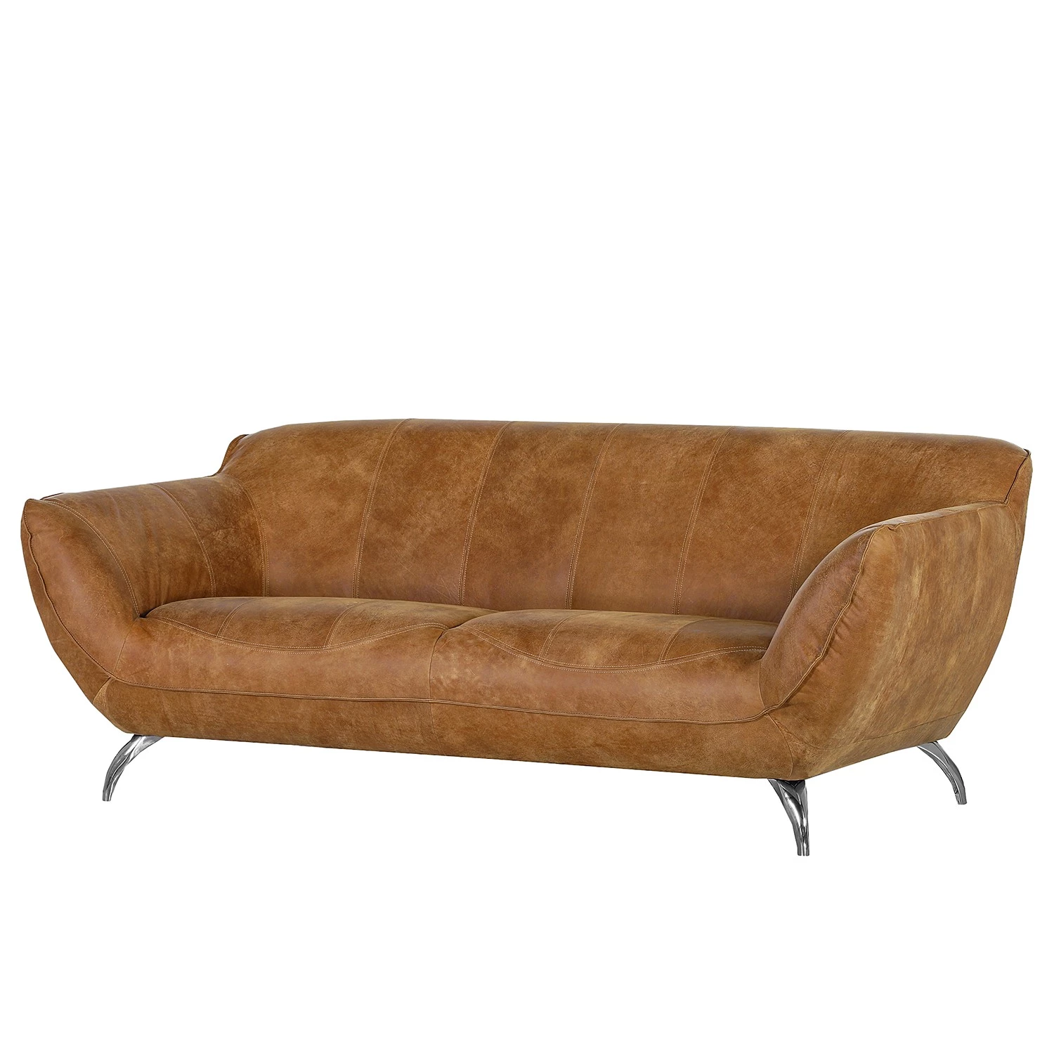 Loftscape Grand canapé Astley - Cuir véritable - Cognac 1 Loftscape Grand canapé Astley - Cuir véritable - Cognac