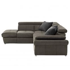 Fredriks Canapé d’angle Barvas I - Tissu structuré - Gris - Méridienne longue à gauche (vue de face) - Fonction couchage - Coffre de lit -Canapés Soldes Magasin 1000205128 200310 12342600162 DETAILS P000000001000205128