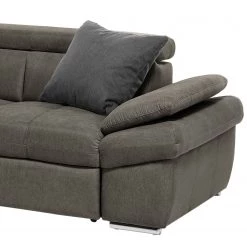 Fredriks Canapé d’angle Barvas I - Tissu structuré - Gris - Méridienne longue à gauche (vue de face) - Fonction couchage - Coffre de lit -Canapés Soldes Magasin 1000205128 200310 12342600164 DETAILS P000000001000205128