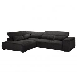 Fredriks Canapé d’angle Dolton - Microfibre - Noir - Méridienne longue à gauche (vue de face) -Canapés Soldes Magasin 1000205231 200310 12354700962 DETAILS P000000001000205231