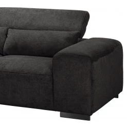 Fredriks Canapé d’angle Dolton - Microfibre - Noir - Méridienne longue à gauche (vue de face) -Canapés Soldes Magasin 1000205231 200310 12354800968 DETAILS P000000001000205231