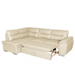 Fredriks Canapé d’angle Elkin - Imitation cuir - Crème - Méridienne longue à gauche (vue de face) - Fonction couchage - Coffre de lit 14 Fredriks Canapé d’angle Elkin - Imitation cuir - Crème - Méridienne longue à gauche (vue de face) - Fonction couchage - Coffre de lit -Canapés Soldes Magasin 1000205232 200310 12354800974 DETAILS P000000001000205232