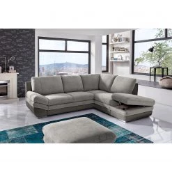 Fredriks Canapé d’angle Gerton - Gris / Gris foncé - Méridienne longue à droite (vue de face) -Canapés Soldes Magasin 1000205260 200310 12361601247 MOOD DETAILS P000000001000205260 mood