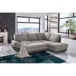 Fredriks Canapé d’angle Gerton - Gris / Gris foncé - Méridienne longue à droite (vue de face) -Canapés Soldes Magasin 1000205260 200310 12361601248 MOOD DETAILS P000000001000205260 mood