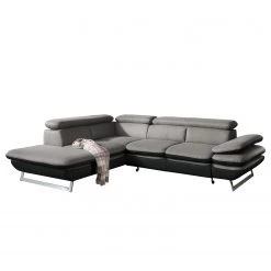 Fredriks Canapé d’angle Graford I - Tissage à plat - Méridienne longue à gauche (vue de face) - Sans fonction