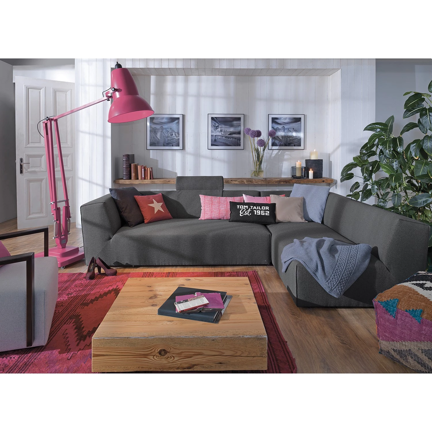 Tom Tailor Canapé d’angle Elements VI - Lot de 2 - Tissu TBO : 9 anthrazite 3 Tom Tailor Canapé d’angle Elements VI - Lot de 2 - Tissu TBO : 9 anthrazite – Image 3