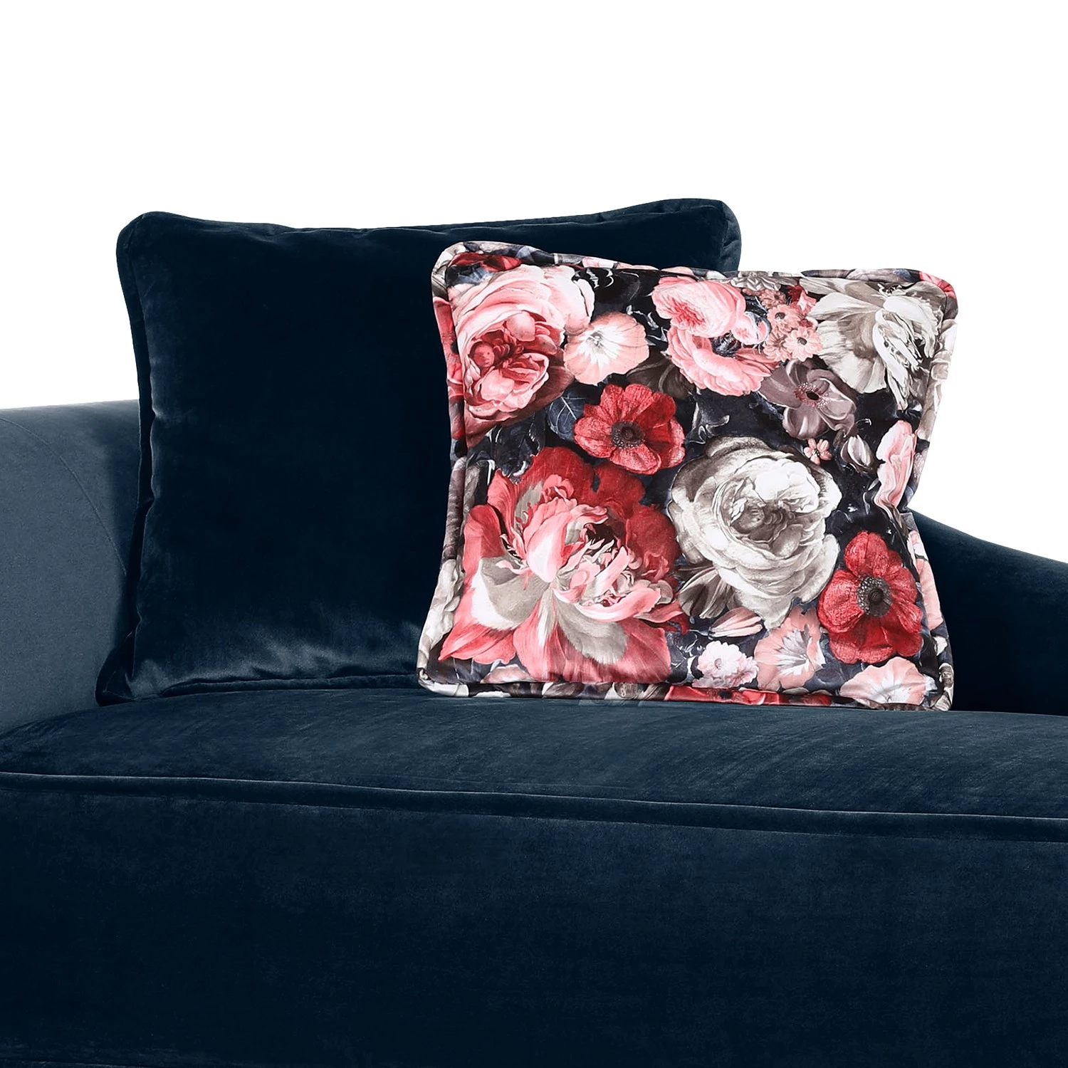 Ridgevalley Méridienne Lusse - Velours - Bleu marine - Accoudoir monté à gauche (vu de face) 5 Ridgevalley Méridienne Lusse - Velours - Bleu marine - Accoudoir monté à gauche (vu de face) – Image 5