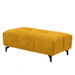 Fredriks Banc capitonné Bellmore - Microfibre - Jaune moutarde