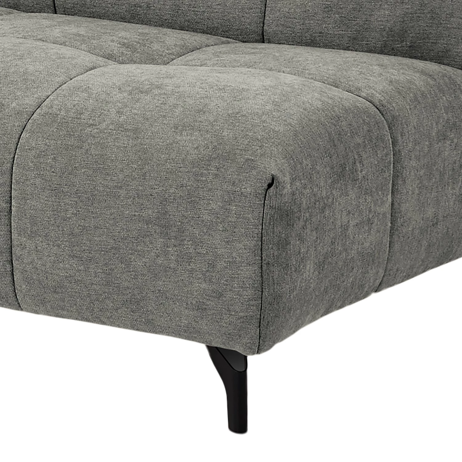 Fredriks Canapé panoramique Bellmore III - Microfibre - Gris - Avec appui-tête 16 Fredriks Canapé panoramique Bellmore III - Microfibre - Gris - Avec appui-tête – Image 16