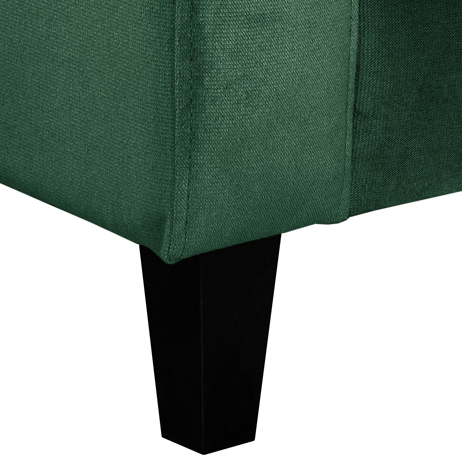 Red Living Canapé Elnora (3 places) - Velours - Vert foncé 9 Red Living Canapé Elnora (3 places) - Velours - Vert foncé – Image 9