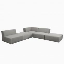 Tom Tailor Canapé d’angle Elements VIII - Tissu TBO : 29 moody grey