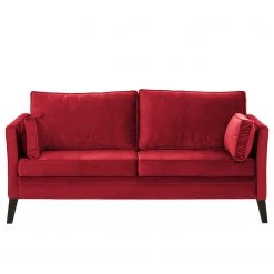 Red Living Canapé Voiron I (2-3 places) - Velours Ravi: Rouge -Canapés Soldes Magasin 1000207206 200709 15482300976 DETAILS P000000001000207206