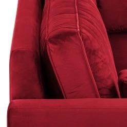 Red Living Canapé Voiron I (2-3 places) - Velours Ravi: Rouge -Canapés Soldes Magasin 1000207206 200709 15482400980 DETAILS P000000001000207206