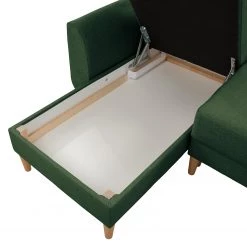 Norrwood Canapé d’angle Kaavi I - Tissu - Tissu Deran: Vert vieilli - Méridienne courte à gauche (vue de face) -Canapés Soldes Magasin 1000207338 200709 15512902335 DETAILS P000000001000207338