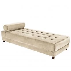 Canapés Soldes Magasin 10 Jack & Alice Méridienne Tavani (convertible) - Velours Deja: Créme