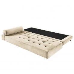 Jack & Alice Méridienne Tavani (convertible) - Velours Deja: Créme -Canapés Soldes Magasin 1000209039 210108 10020100200 DETAILS P000000001000209039