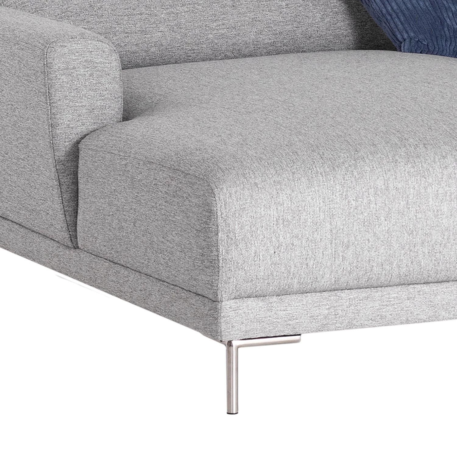Fredriks Canapé d’angle Burney - Tissu - Gris clair - Méridienne courte à gauche (vue de face) 5 Fredriks Canapé d’angle Burney - Tissu - Gris clair - Méridienne courte à gauche (vue de face) – Image 5