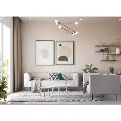 Fredriks Canapé Kolkki (3 places) - Tissu - Gris clair -Canapés Soldes Magasin 1000209166 200415 12022100208 MOOD DETAILS P000000001000209166 mood