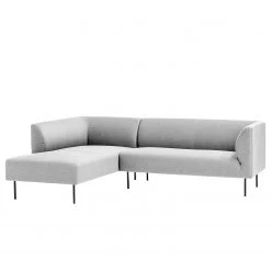 Fredriks Canapé d’angle Kolkki - Tissu - Gris clair - Méridienne courte à gauche (vue de face)