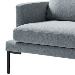 Fredriks Canapé Bellaire (2 places) - Tissu mélangé - Bleu pastel - Noir -Canapés Soldes Magasin 1000209704 201110 13544000126 DETAILS P000000001000209704