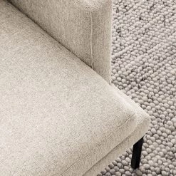 Fredriks Fauteuil Bellaire - Tissu mélangé - Beige clair - Noir -Canapés Soldes Magasin 1000209719 201110 13545300297 DETAILS P000000001000209719