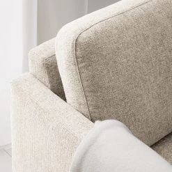 Fredriks Fauteuil Bellaire - Tissu mélangé - Beige clair - Noir -Canapés Soldes Magasin 1000209719 201110 13545300298 DETAILS P000000001000209719