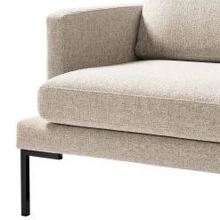 Fredriks Fauteuil Bellaire - Tissu mélangé - Beige clair - Noir -Canapés Soldes Magasin 1000209719 201110 13545300299 DETAILS P000000001000209719