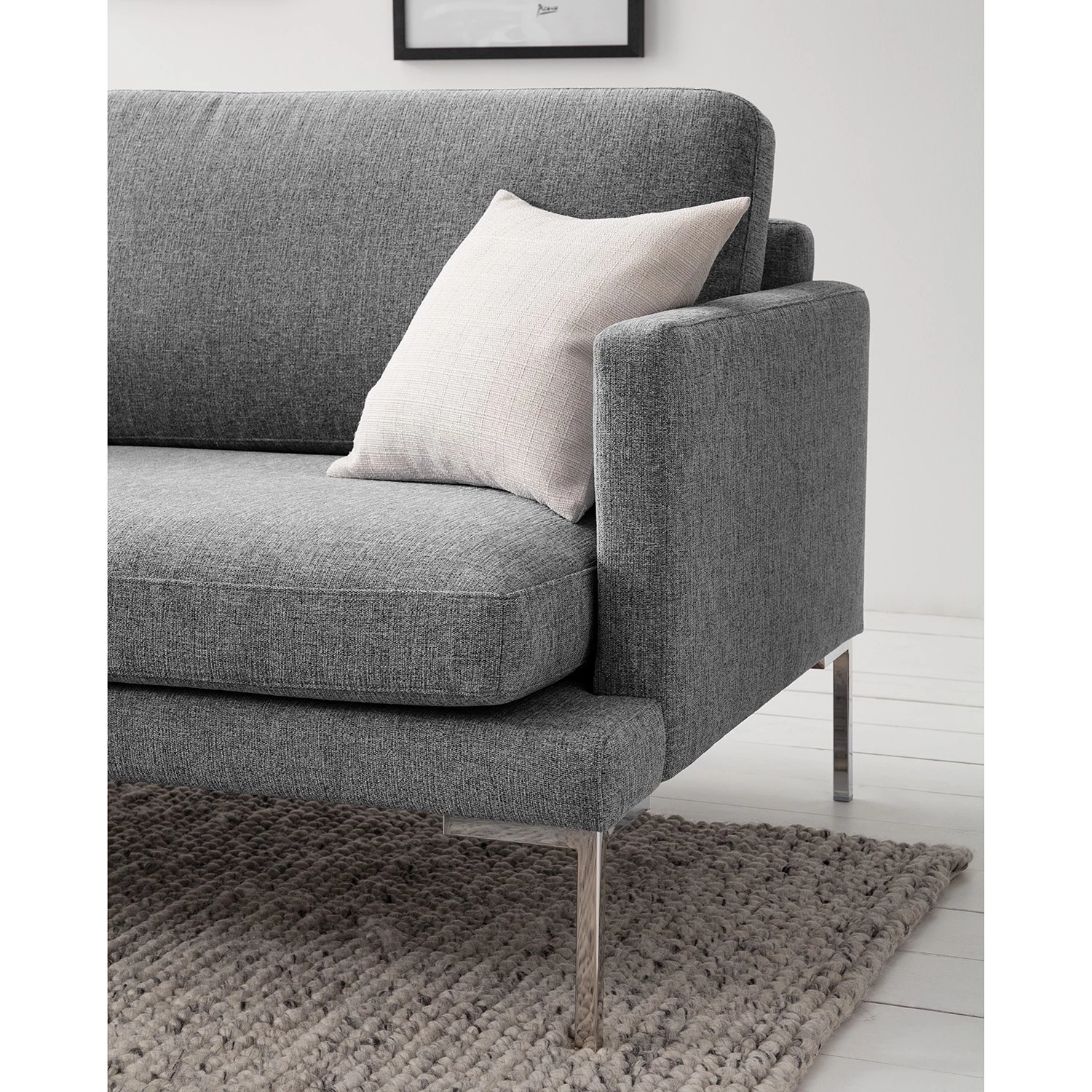 Fredriks Canapé Bellaire(2-3 places) - Tissu mélangé - Gris - Argenté 8 Fredriks Canapé Bellaire(2-3 places) - Tissu mélangé - Gris - Argenté – Image 8