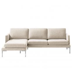 Fredriks Canapé d’angle Bellaire - Tissu mélangé - Beige clair - Méridienne courte à gauche (vue de face) - Argenté 15 Fredriks Canapé d’angle Bellaire - Tissu mélangé - Beige clair - Méridienne courte à gauche (vue de face) - Argenté -Canapés Soldes Magasin 1000209732 201110 13550500434 DETAILS P000000001000209732