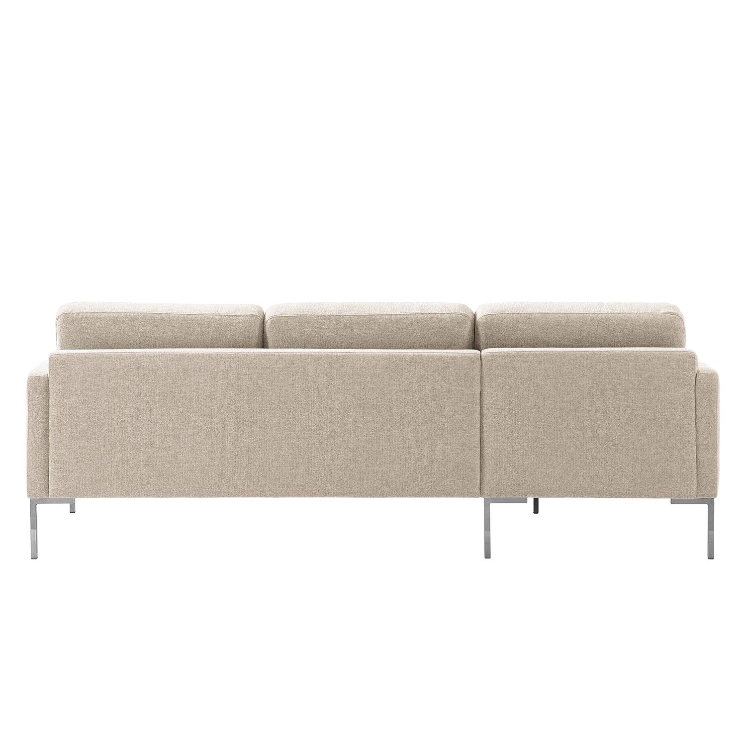 Fredriks Canapé d’angle Bellaire - Tissu mélangé - Beige clair - Méridienne courte à gauche (vue de face) - Argenté 5 Fredriks Canapé d’angle Bellaire - Tissu mélangé - Beige clair - Méridienne courte à gauche (vue de face) - Argenté – Image 5