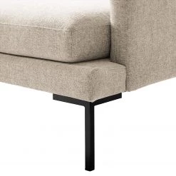 Fredriks Canapé d’angle Bellaire - Beige clair - Méridienne longue à gauche (vue de face) - Noir -Canapés Soldes Magasin 1000209748 201110 13552400655 DETAILS P000000001000209748