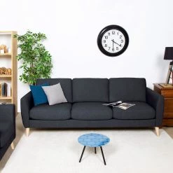 Mørteens Canapé Kustavi (3 places) - Tissu structuré - Bleu foncé -Canapés Soldes Magasin 1000210891 200429 10141400060 MOOD DETAILS P000000001000210891 mood