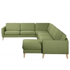 Mørteens Canapé panoramique Kustavi - Tissu structuré - Vert olive -Canapés Soldes Magasin 1000210931 200429 10404000554 DETAILS P000000001000210931