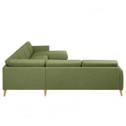 Mørteens Canapé panoramique Kustavi - Tissu structuré - Vert olive -Canapés Soldes Magasin 1000210931 200429 10404700556 DETAILS P000000001000210931