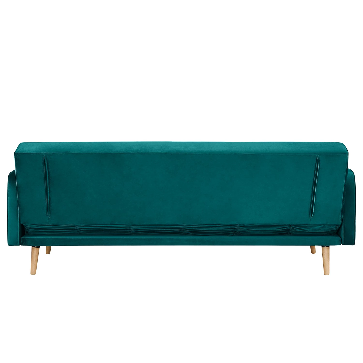 Jack & Alice Canapé convertible Daru IV - Velours - Turquoise 6 Jack & Alice Canapé convertible Daru IV - Velours - Turquoise – Image 6