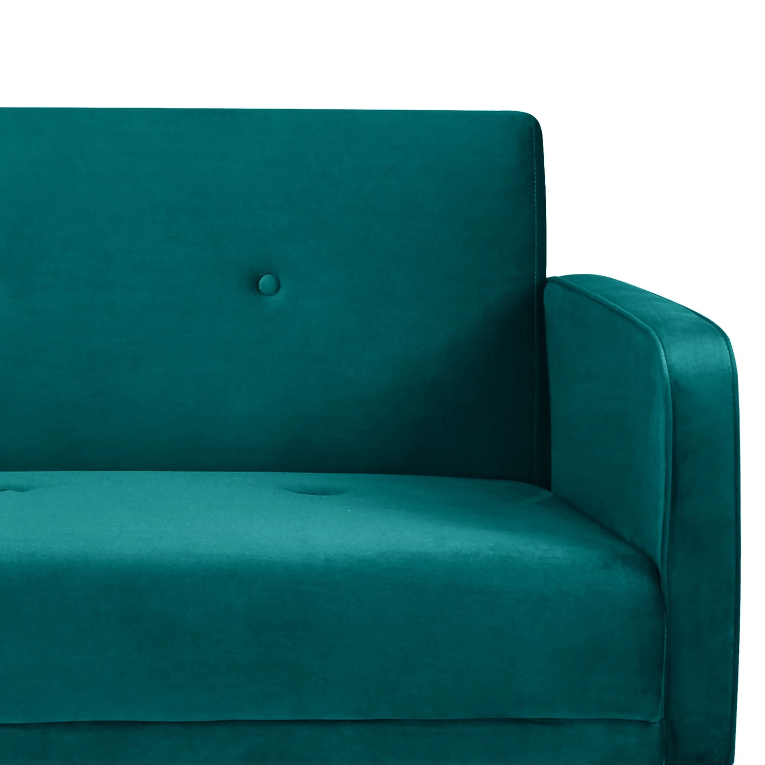 Jack & Alice Canapé convertible Daru IV - Velours - Turquoise 8 Jack & Alice Canapé convertible Daru IV - Velours - Turquoise – Image 8